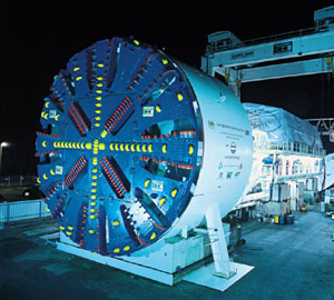 Obr. 4 pouit tunelovac stroj (TBM)