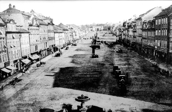 Obr. 4. Václavské náměstí kolem roku 1870, F. Fridrich (Zdroj: Archiv hl. m. Prahy)