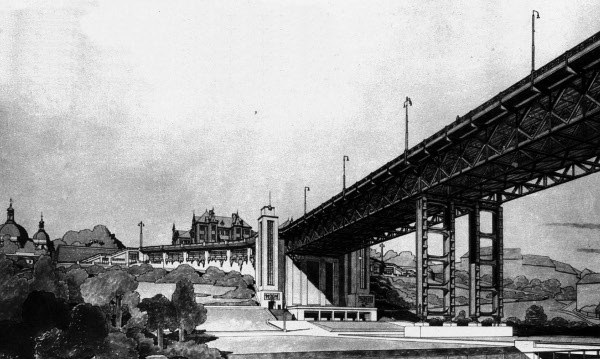Obr. 9. Ocelový most o 5 polích. ČKD (V. Hofman), 1933