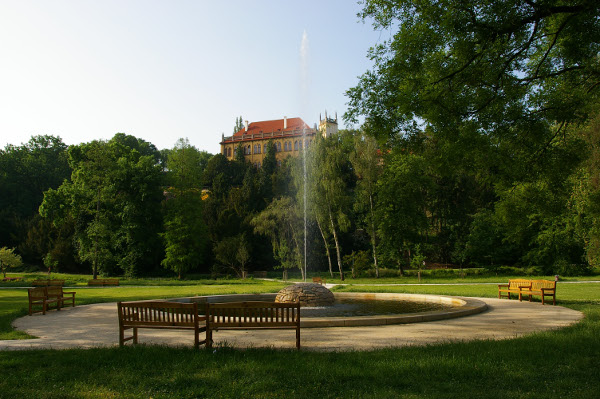 Opravená fontána