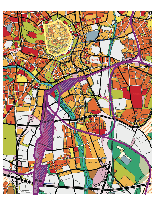 Územní plán města Brna, 1994 (UAD studio, spol. s r.o.)