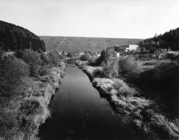 Obr. 10. Pohled na dokončenou přehradu VD Želivka