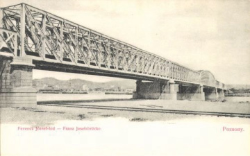 Most Františka Jozefa, respektíve Most M. R. Štefánika - rok 1890-1945