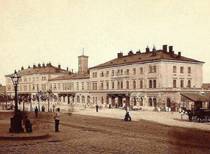 Brno hlavní nádraží, stav v roce 1890