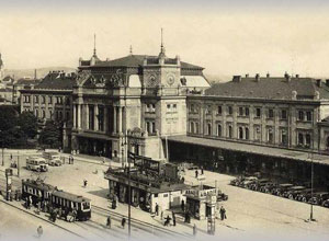 Brno hlavní nádraží, stav v roce 1930