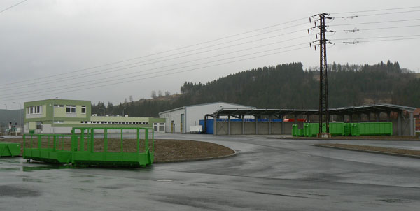 Areál logistického centra odpadů Mikroregionu Vsetínsko