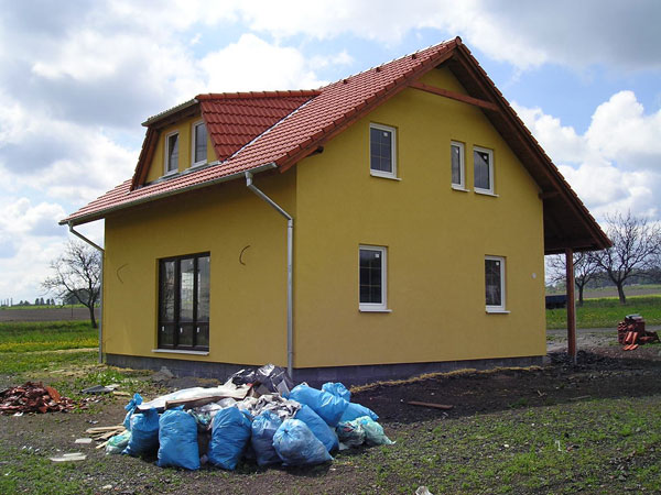 Výstavba rodinného domu technologií staveništní montáže