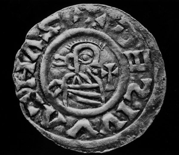 Denár Boleslava II. (967?999) z vyšehradské mincovny