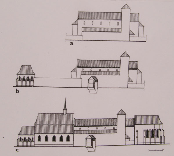 Rekonstrukce předpokládané podoby souboru chrámu sv. Petra a Pavla