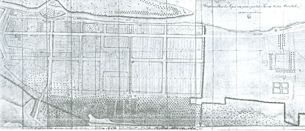Plán Karlína z roku 1816