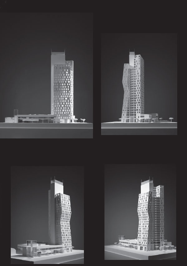 Fotografie modelů výškové budovy AZ Tower, foto: Filip Šlapal
