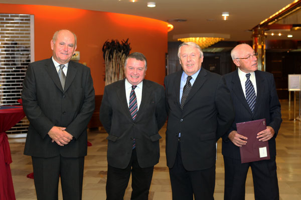 Zleva: doc. Ing. Alois Materna, CSc., MBA; Ing. arch. Václav Mencl; Ing. Pavel Křeček; Ing. Miroslav Loutocký