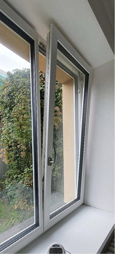 Různé způsoby otevření okna (vyklopení okna – ventilace)