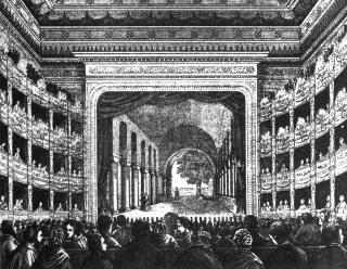 Ignc V. Ullmann  Prozatmn divadlo, dokonen roku 1862, interir