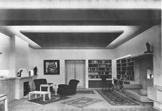 Interir domu v Praze navren Jaroslavem Fragnerem, 1937 [1]