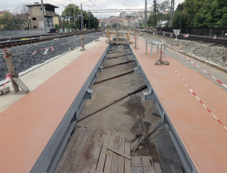 Obr. 13 Nosn konstrukce mostu pes ulici Otakarova