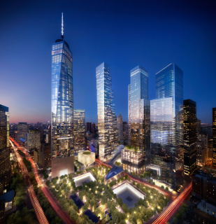 Obr. 15. Vizualizace budoucho veernho pohledu na dokonen komplex WTC, zdroj: DBOX (jen 2016)
