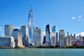Obr. 20. Pohled od New Jersey na rozestavn komplex WTC (listopad 2016)