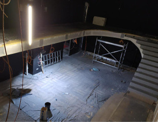 Obr. 09–11 Realizace ocelového schodiště vestavby ve výstavním sálu, 3.NP, objekt C