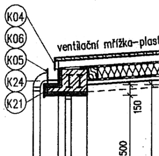 Obr. 06 Geometrie simulovaného stavebního detailu
