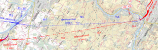 Obr. 08 Situace variant trasy Stedohorskho tunelu (pevzato ze studie proveditelnosti, 12/2020) 