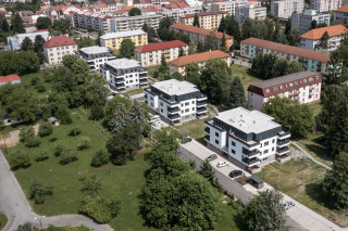 Obr. 1 Bytov domy Mrov v Dobruce po dokonen, stav kvten 2023