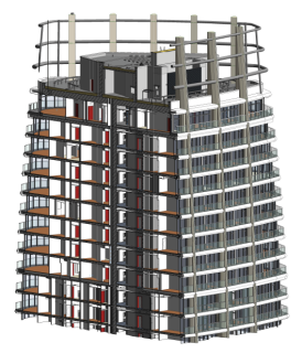 Obr. 09 3D model budovy  as