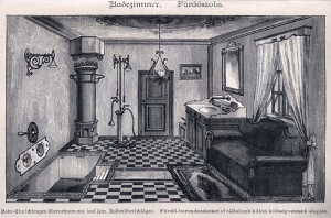 Obr. 08 Reklamn vyobrazen zazen koupelny ve firemnm tisku Geittner s Rausch, 1885 (zdroj: [10])