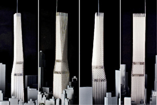 Obr. 10 Pvodn nvrhy tvaru Central Park Tower z roku 2012 (zdroj: SHoP Architects)
