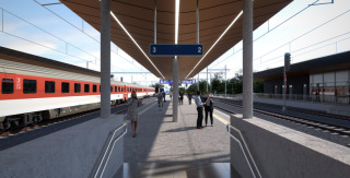 Obr. 08 Nstupit eleznin stanice Brno-Krlovo Pole; vizualizace