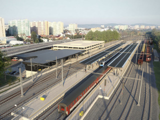 Obr. 11 eleznin stanice Brno-Krlovo Pole; vizualizace