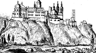 Obr. 02 Zámek Vranov nad Dyjí, polovina 18. století – F. B. Werner