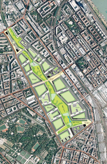 Urbanistick studie na zstavbu plochy 44 ha bvalho Severovchodnho ndra z roku 2008