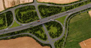 Obr. 7a Namsto nepehlednho ken silnic u Let bude postavena nov mimorovov kiovatka, vizualizace (zdroj: editelstv silnic a dlnic R)