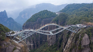 Obr. 10 Lvka u-i, na (zdroj: https://www.lastampa.it/viaggi/mondo/30/03/2021/news/il-nuovo-ponte-di-vetro-a-due-piani-cinese-sembra-troppo-bello-per-essere-vero1.40090953-)