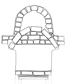 Obr. 25 Pi modelovn kleneb byly vyuity zachoval nbhy, kter byly doplnny formou nznakov rekonstrukce 