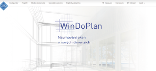 Obr. 3 Uživatelské rozhraní online aplikace VEKA FSP WinDoPlan