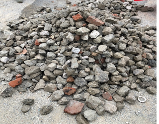 Obr. 10 Vzhled recyklovanho kameniva z Finsk republiky frakce 0200 mm