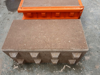 Obr. 05 Vzhled legobloku z recyklovanho betonu